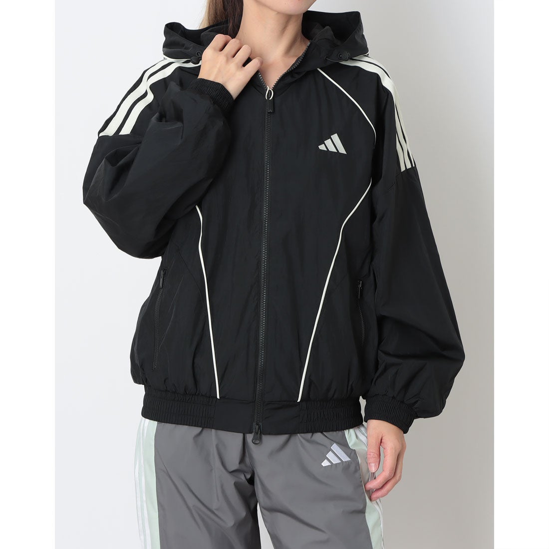 アディダス adidas レディース ウインドジャケット スタジアム 