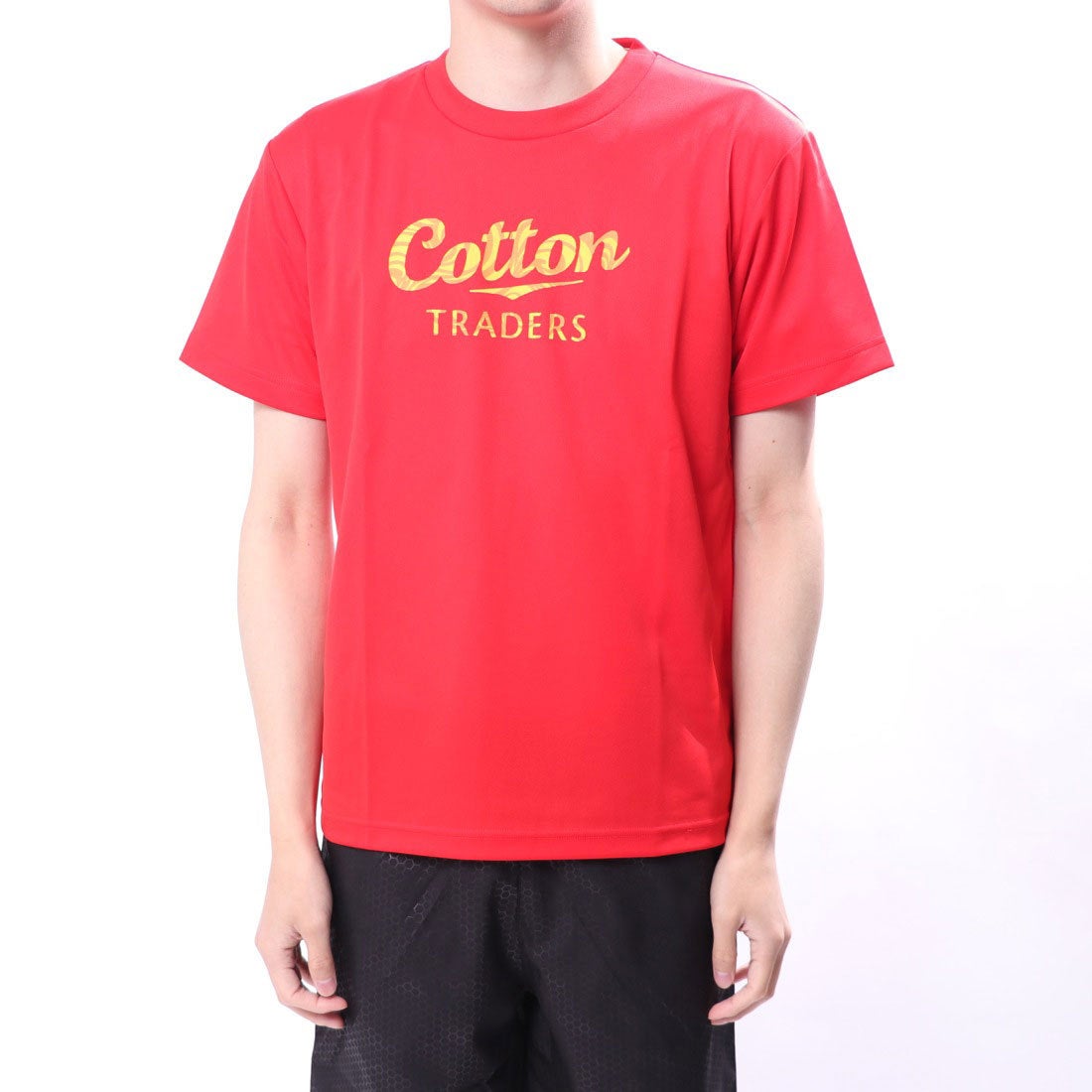 コットン COTTON メンズ ラグビー 半袖シャツ コットントレーダース ロゴ プリントTシャツ CTT-013