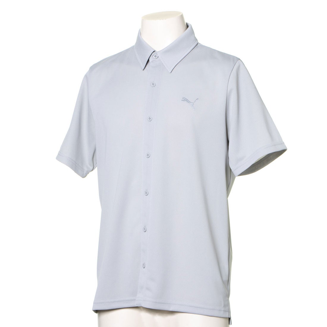 プーマ PUMA メンズ 半袖シャツ PPC フルオープンポロシャツ_ 849194 （グレー）