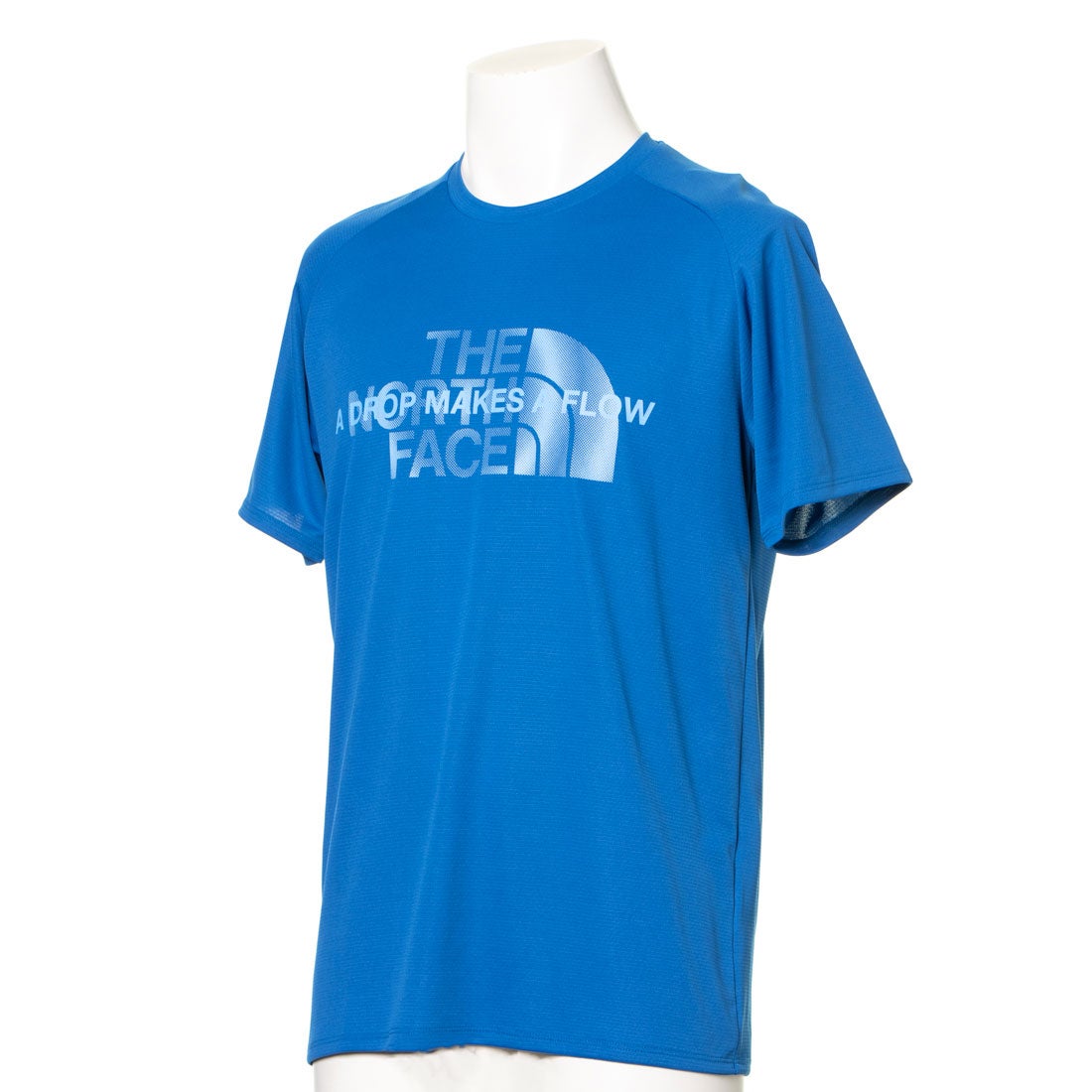 ザ ノース フェイス THE NORTH FACE メンズ 陸上/ランニング 半袖Tシャツ S/S A Drop Logo Crew(ショートスリーブアドロップロゴクルー) NT12282 （ブルー）