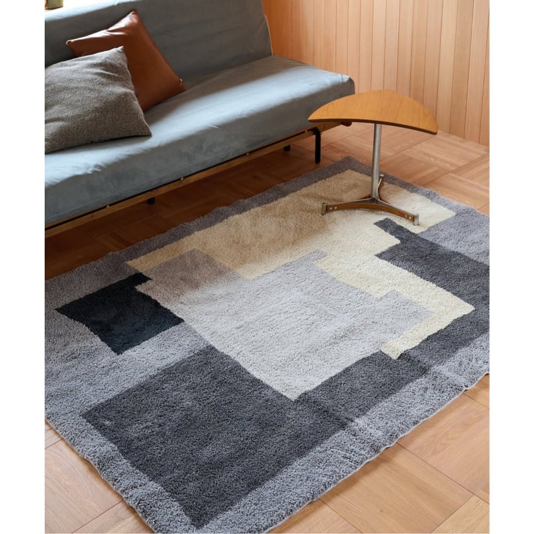 ジャーナルスタンダードファニチャー、モダンラグ、グレー、200x200cm ジャーナルスタンダード ファニチャー JOURNAL STANDARD FURNITURE