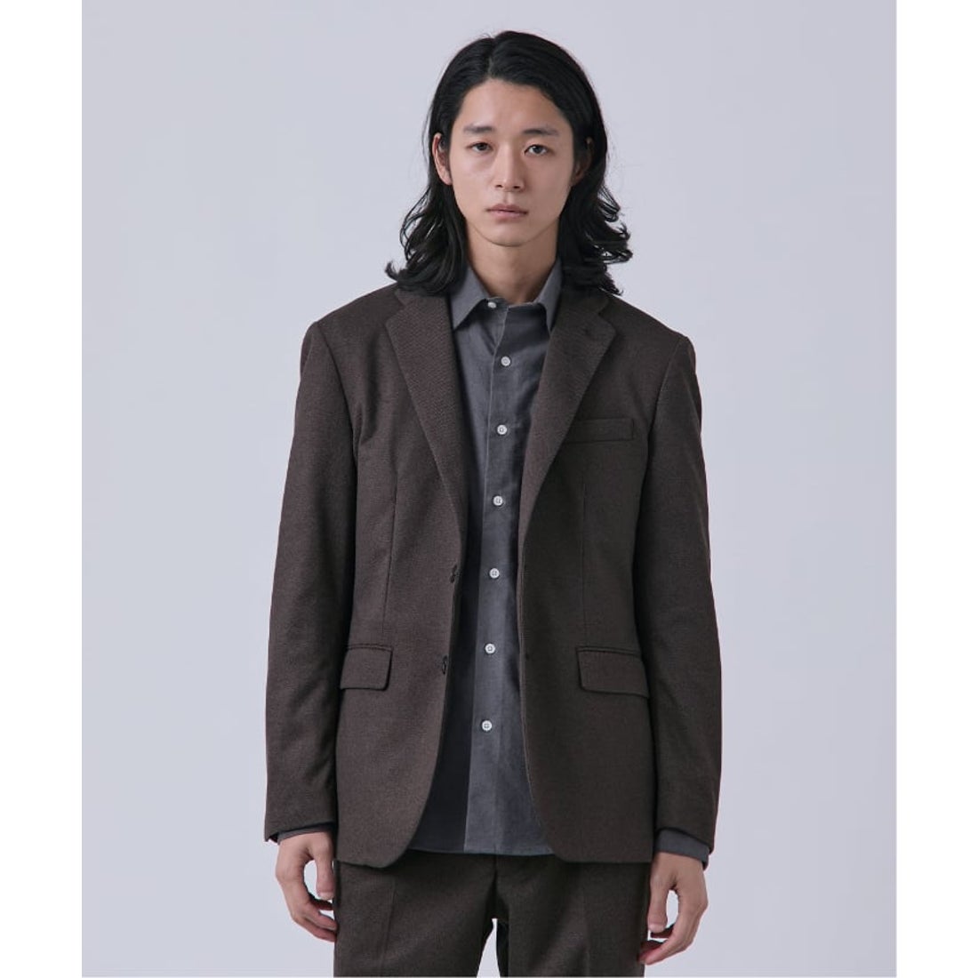 ベーセーストック B.C STOCK ニットフランネル テーラードジャケット （ブラウン） - ファッション通販 d fashion