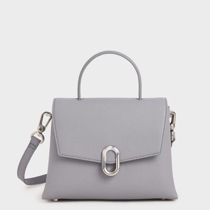 ストーンエンベリッシュド フロントフラップバッグ / Stone-Embellished Front Flap Bag （Lilac）
