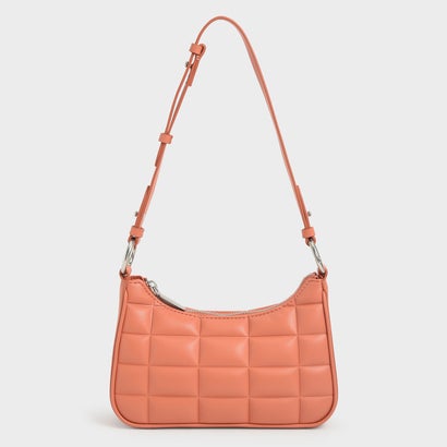 
         キルテッドチェーン ショルダーバッグ / Quilted Chain Shoulder Bag （Orange）