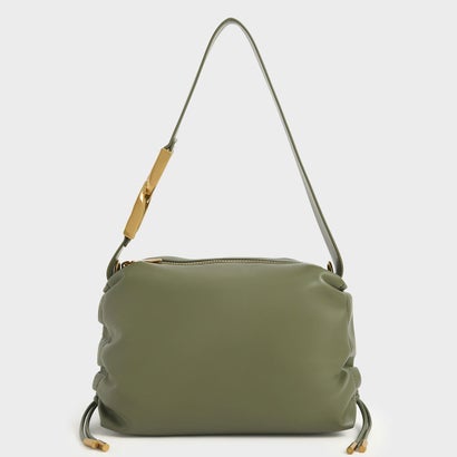 【2021 WINTER】ルーシュド ホーボーバッグ / Ruched Hobo Bag （Olive）