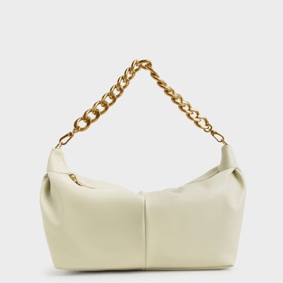 【2021 WINTER】チャンキーチェーン リンクホーボーバッグ / Chunky Chain Link Hobo Bag （Chalk）