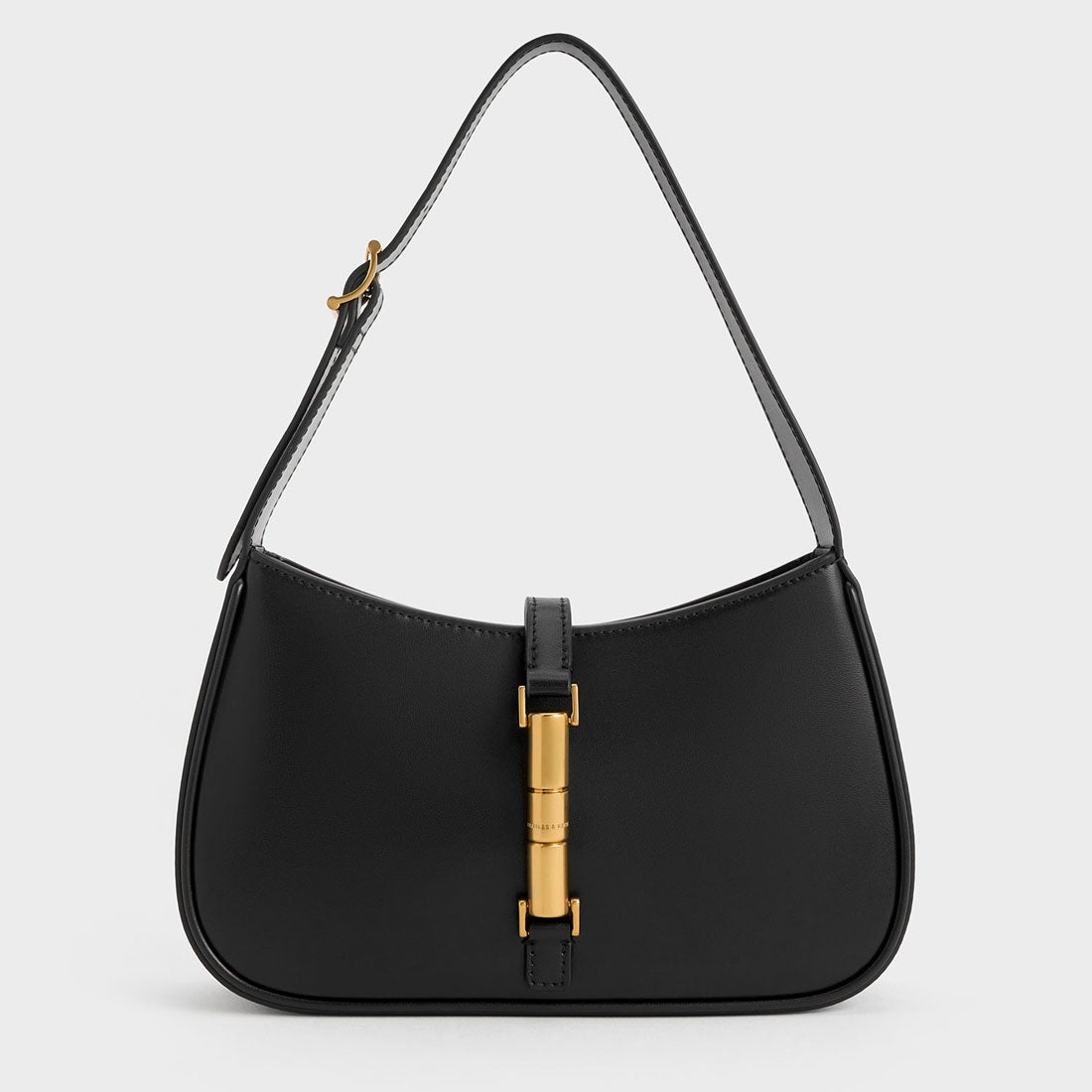 CHARLES & KEITH Cesia セシア メタリックアクセントショルダーバッグ 