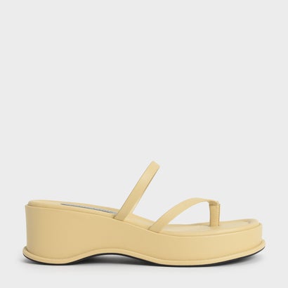 ストラッピー フラットフォームサンダル / Strappy Flatform Sandals （Yellow）