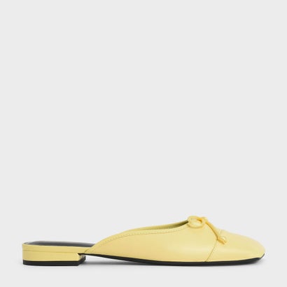 
         ボウエンベリッシュド フラットミュール / Bow-Embellished Flat Mules （Yellow）