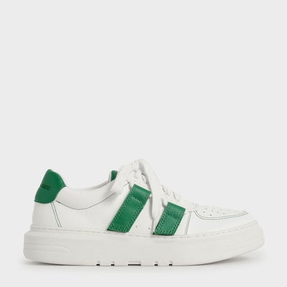 【2021 FALL】レースアップ ベルクロスニーカー / Lace-Up Velcro Sneakers （Green）