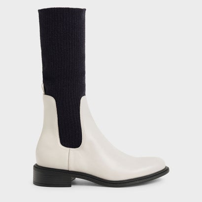 
         ニーハイ ニットソックスブーツ / Knee-High Knitted Sock Boots （Multi）