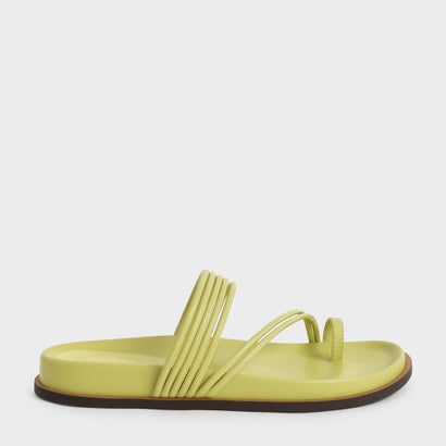 【2022 SPRING 新作】トウループ ストラッピーフラットサンダル / Toe Loop Strappy Flat Sandals （Lime）