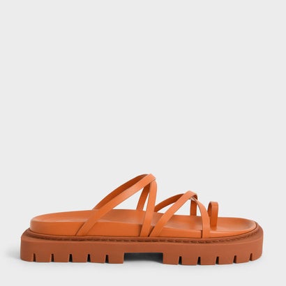 【2022 SPRING 新作】ストラッピー クリートソールサンダル / Strappy Cleated Sole Sandals （Orange）