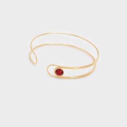 
         【2022 SPRING】ジェムエンベリッシュド カフブレスレット / Gem-Embellished Cuff Bracelet （Gold）