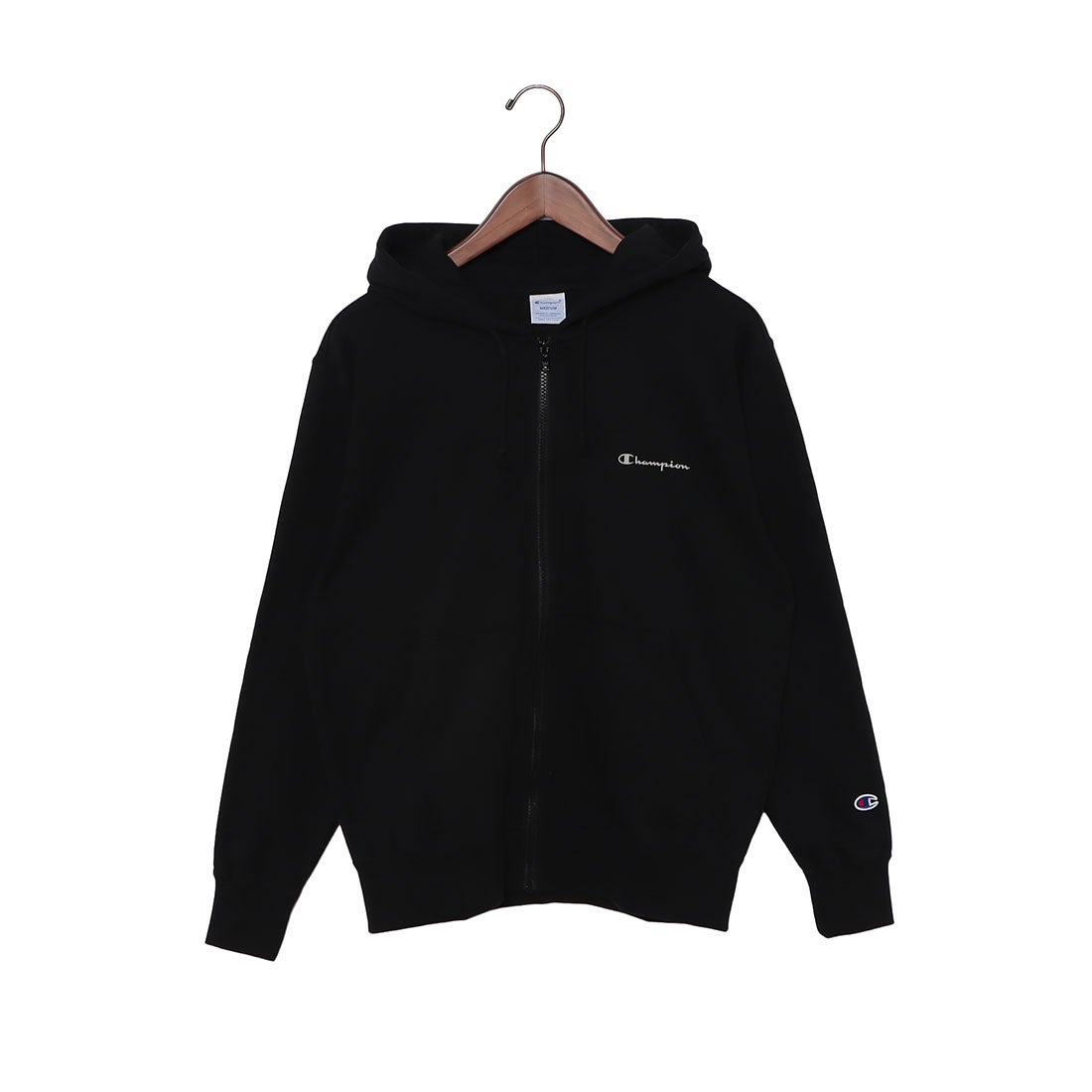 チャンピオン Champion ジップフーデッドスウェットシャツ パーカー （ブラック） - ファッション通販 d fashion
