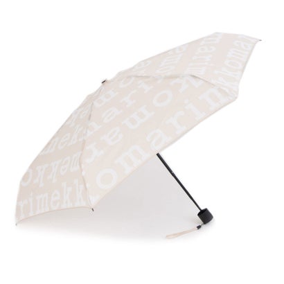 
                        ミニマニュアル アンブレラ 折りたたみ傘 （ホワイトロゴ×ベージュ）