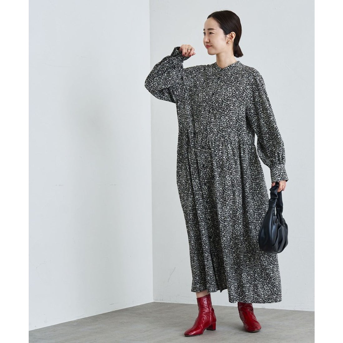 coen ボタニカルプリントロングワンピース -ファッション通販 FASHION WALKER
