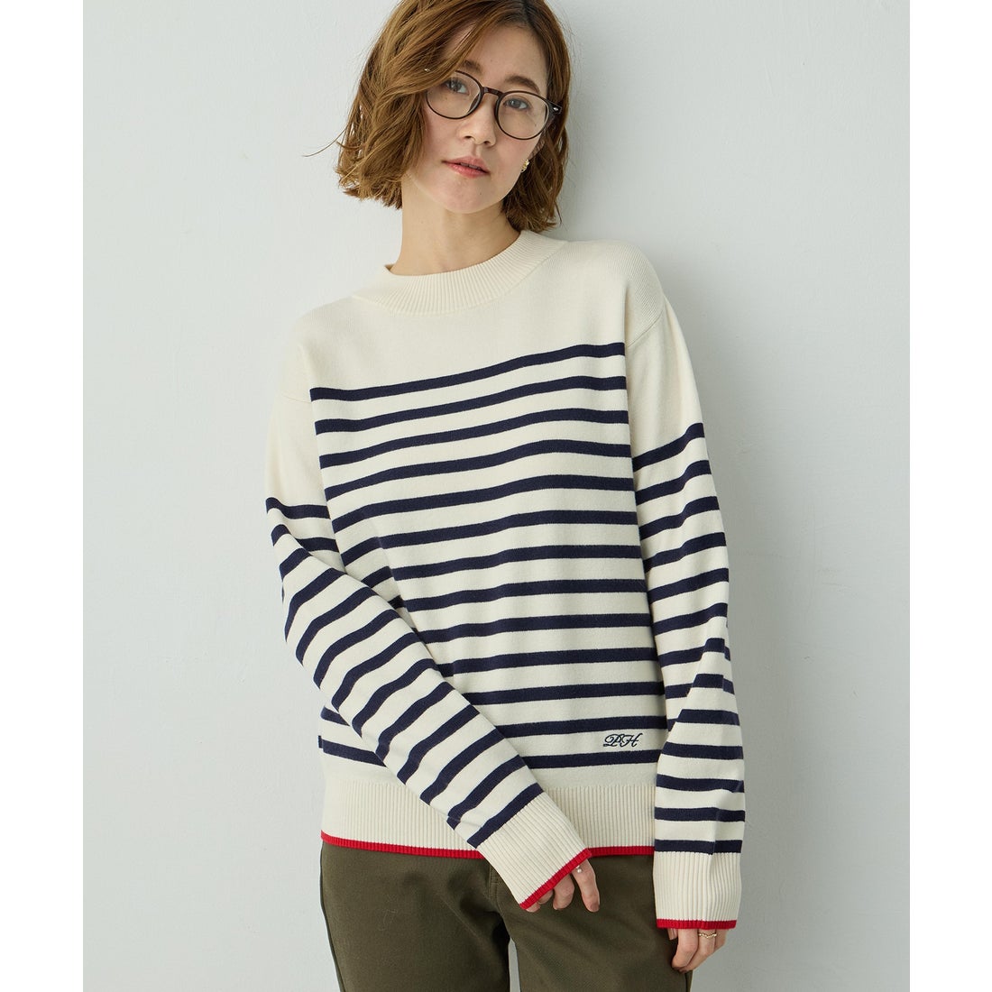 プチ オンフルール Petit Honfleur ボーダーブルオーバー （アイボリー） -ファッション通販 FASHION WALKER