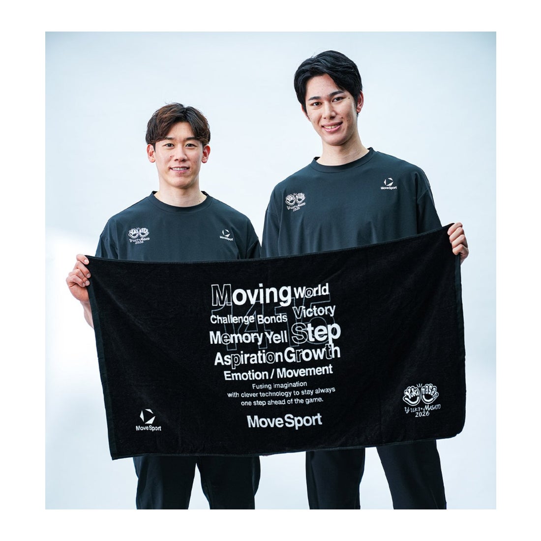 ムーブスポーツ MoveSport 【石川選手・甲斐選手コラボ】バスタオル