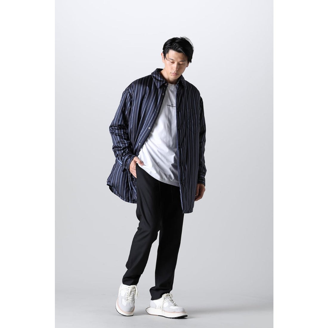 メゾン マルジェラ MAISON MARGIELA Padded Shirt （Navy Stripe 