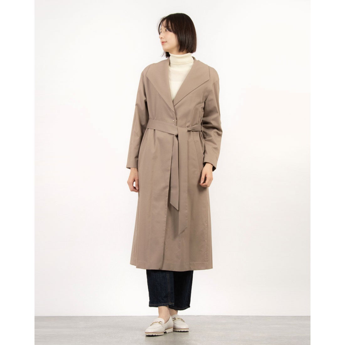 トーナル TONAL ビックラペル2WAYロングコート （モカ） - ファッション通販 MAGASEEK(マガシーク)
