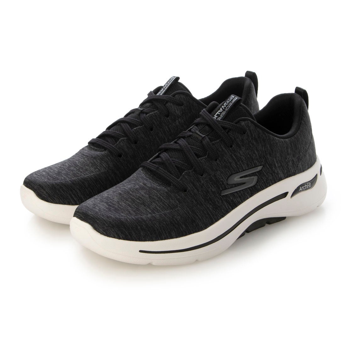 スケッチャーズ SKECHERS 505 GO WALK ARCH FIT 124485 （ブラック×ホワイト） -waja bazar ...
