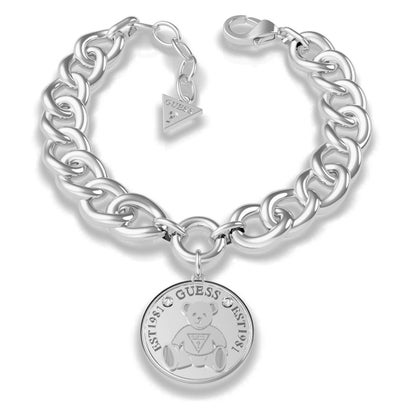 
                        VINTAGE BEAR Bear Coin Curb Chain Bracelet (Silver) （SILVER）