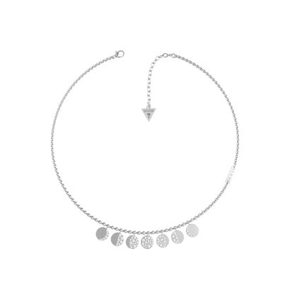 
                        MOON PHASES 15-17'' Multi Charms Phases Necklace (Silver) （SILVER）