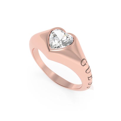 
                        FROM WITH LOVE Small Crystal Heart Ring （ROSE GOLD）
