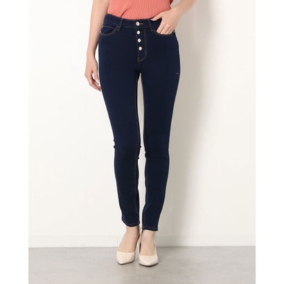 
                        1981 EXPOSED BUTTON High-Rise Skinny Denim Pant （BE TREE）