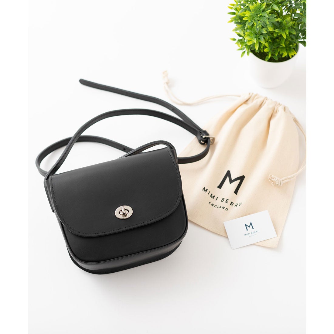 ミミベリー MIMI BERRY MIMI BERRY Hebe 2WAY ショルダー&ハンドバッグ （ブラック×シルバー） -ファッション ...