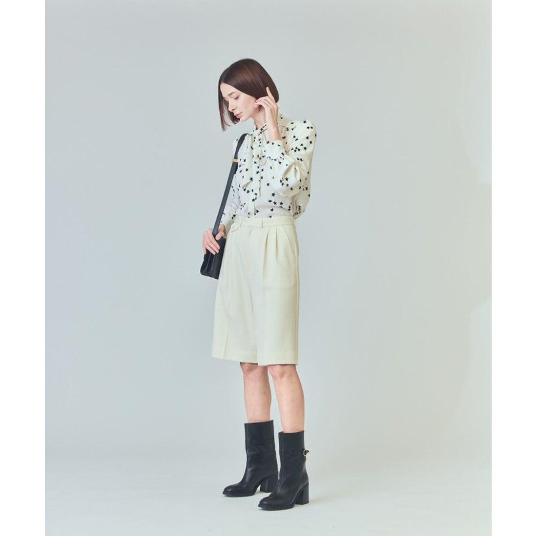 グレースコンチネンタル GRACE CONTINENTAL ウールツイルハーフパンツ （キナリ） - ファッション通販 d fashion
