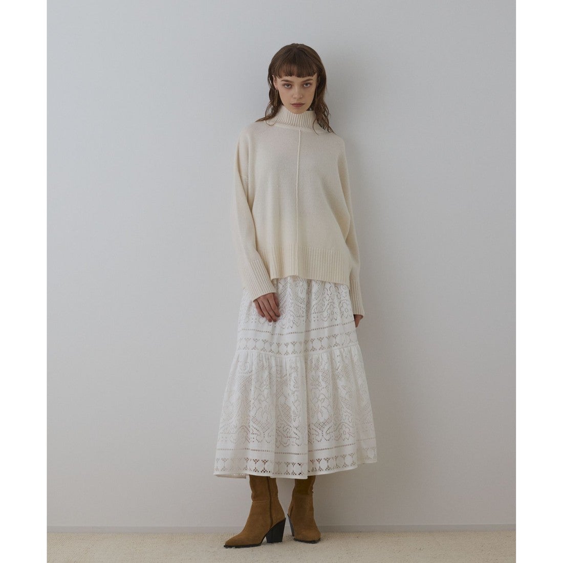 グレースコンチネンタル GRACE CONTINENTAL レースティアードスカート