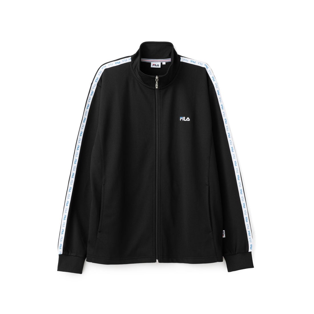 【カジュアルウェア】テープ付きジャージジャケット / メンズ （ブラック） -FILA（フィラ）公式通販|オンラインストア