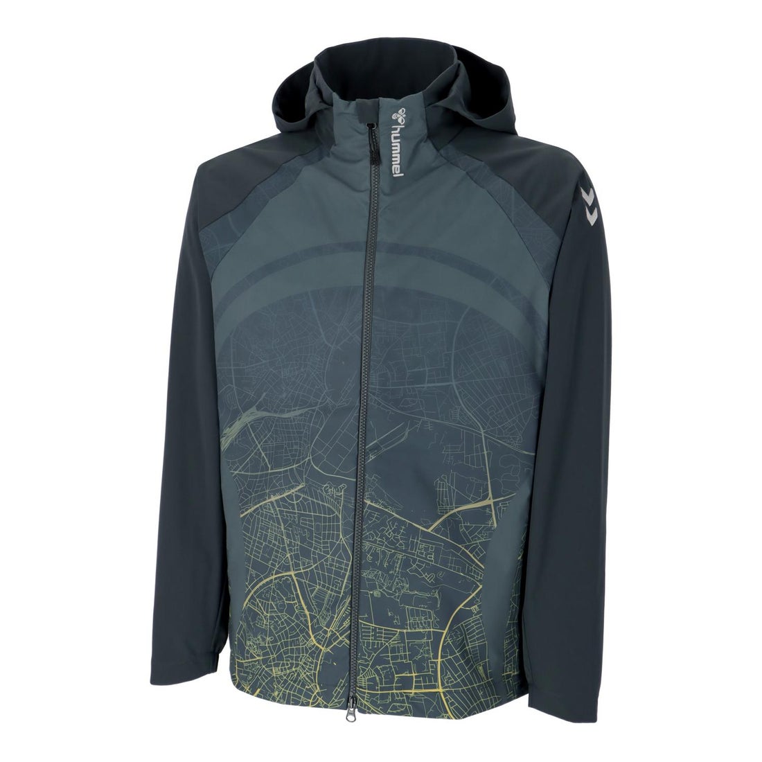 hummel ヒュンメル ウーブンフーディ(グレー) HAW2206 76 トレーニング 
