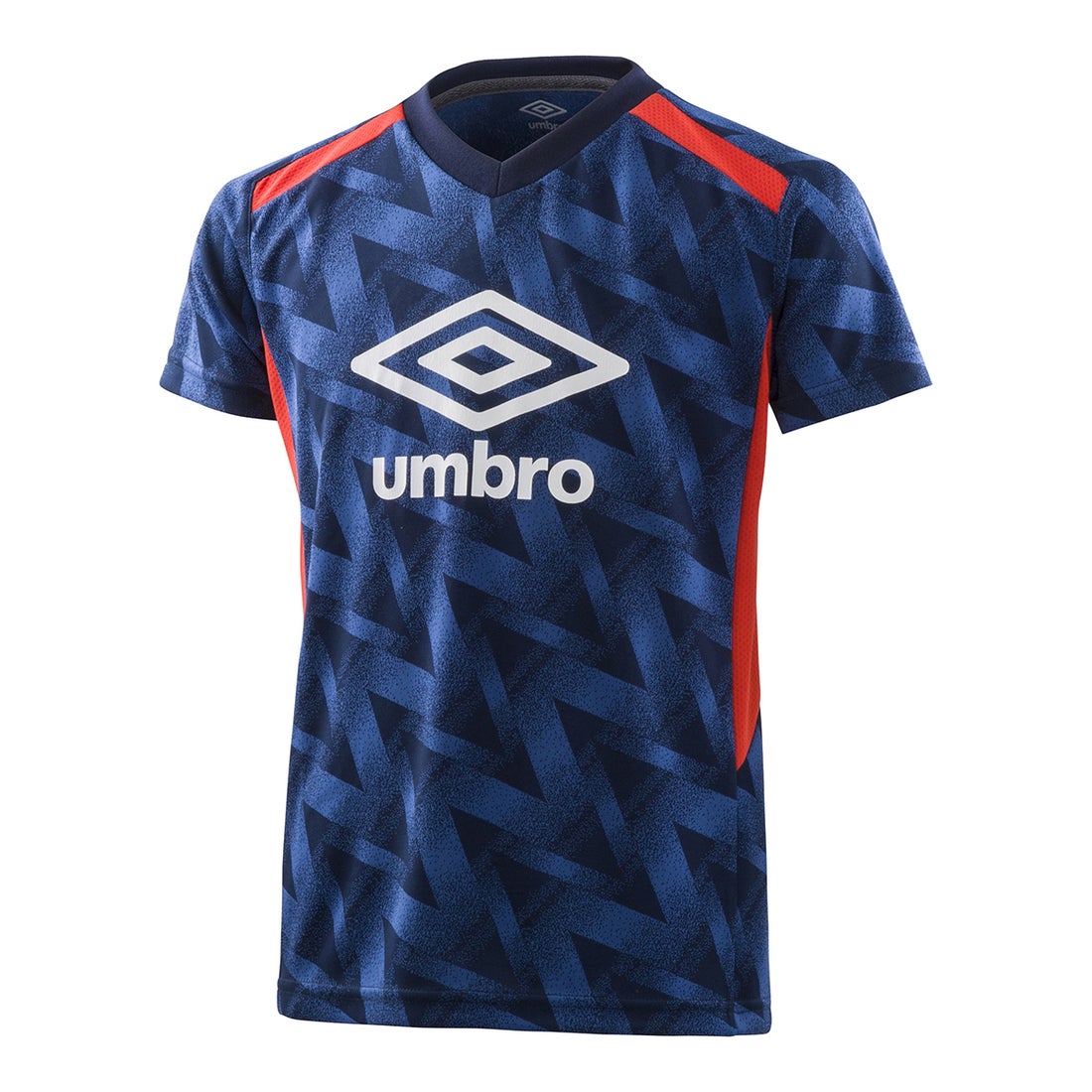 umbro アンブロ ジャガートプラクティスシャツ 半袖 ジュニア(ネイビー