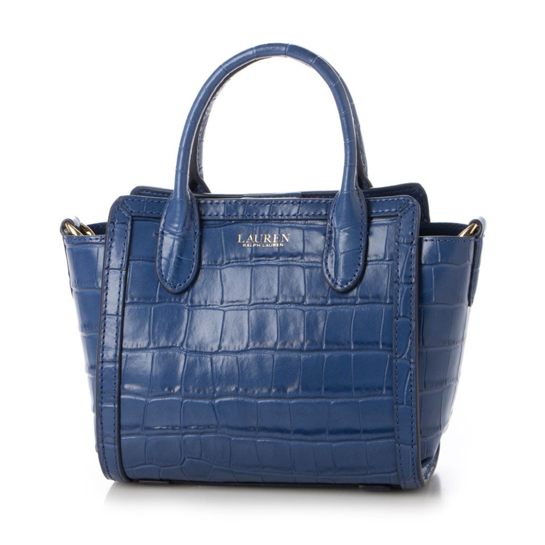 ラルフローレン RALPH LAUREN ☆$195 クロコ型押しレザー 2WAYミニ
