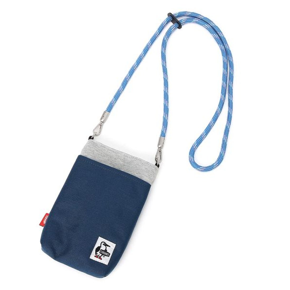 チャムス CHUMS Rope Shoulder Pouch Sweat Nylon （H-Gray/Basic Navy） - ファッション ...