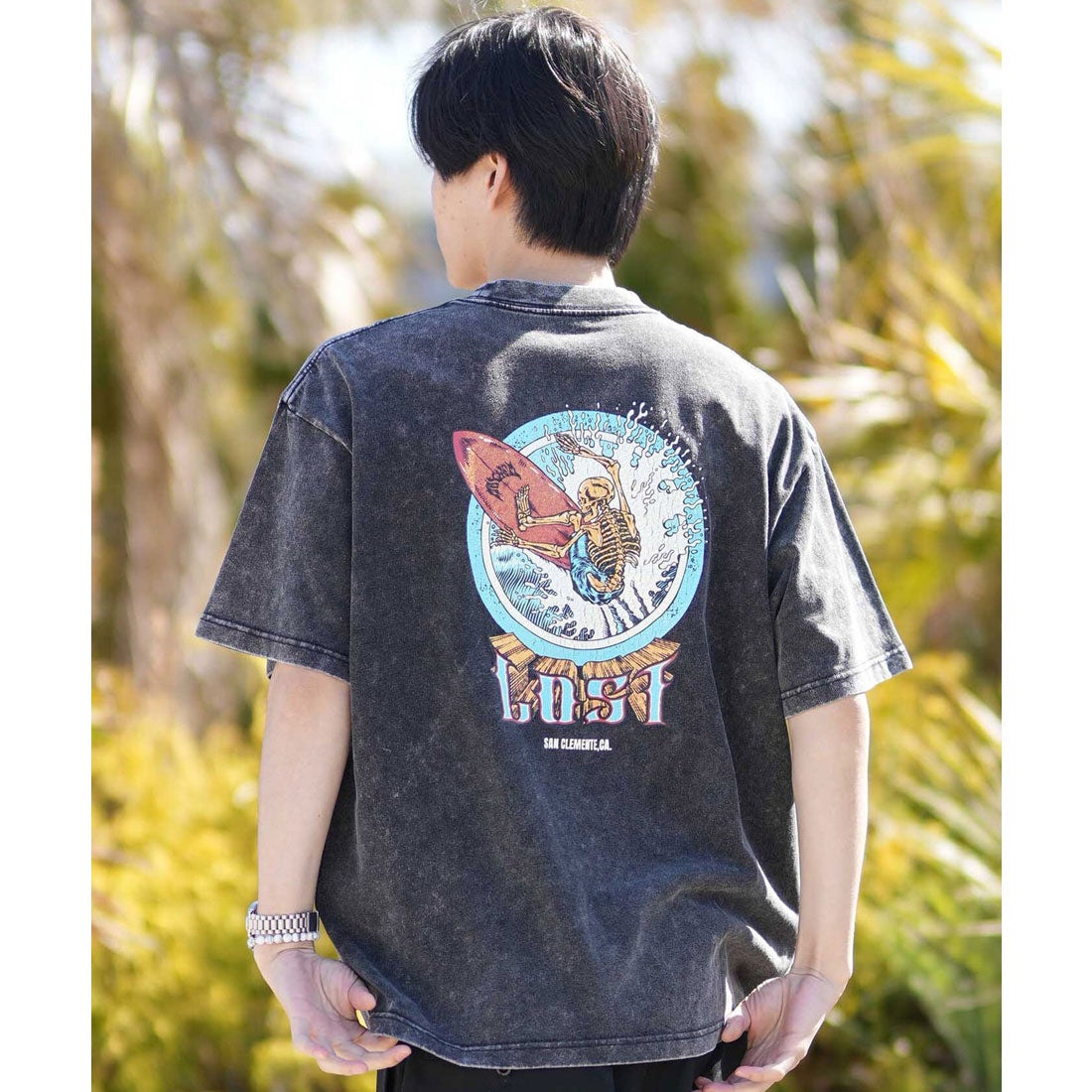 ロスト LOST 半袖 Tシャツ メンズ バックプリント AXIS TEE （CBLK