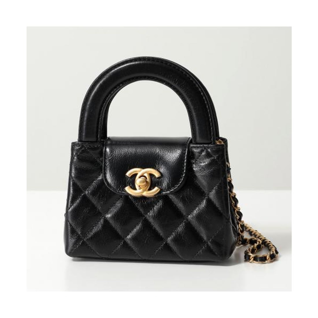 シャネル CHANEL CHANEL ショルダーバッグ ミニケリー AP3435 B15566 （94305/ブラック×ゴールド ...