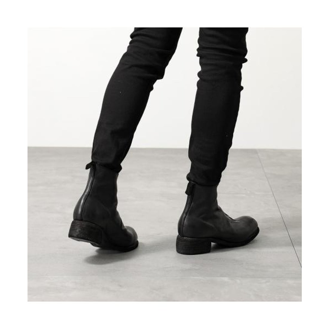 グイディ GUIDI GUIDI フロントジップブーツ PL1 ホースレザー （BLKT 