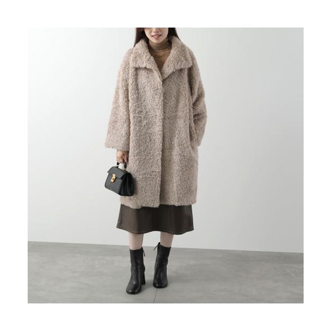 ヘルノ HERNO HERNO ファーコート GC000456D 12421 （8030/ブラウン 