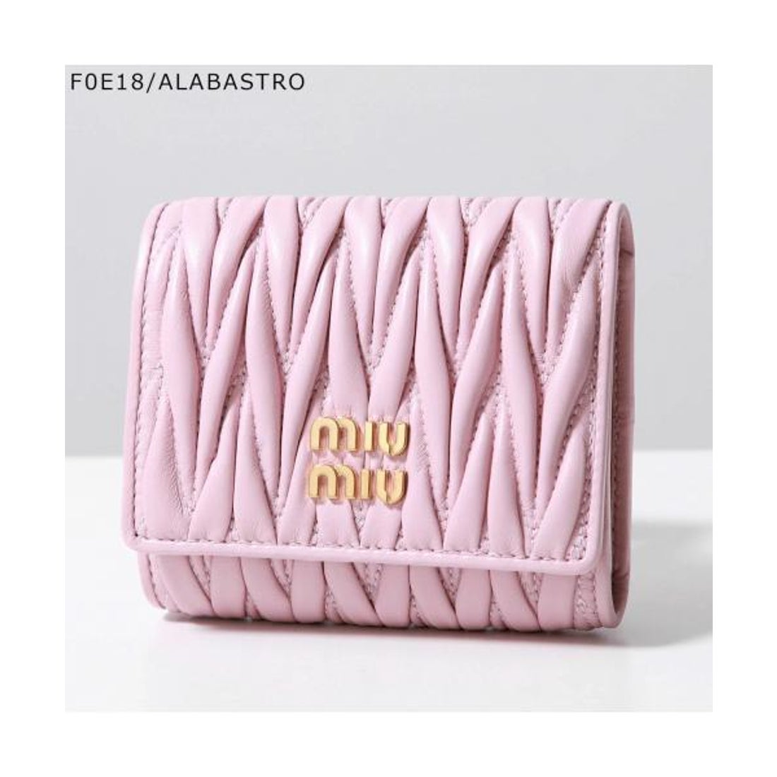 ミュウミュウ Miu Miu MIUMIU 三つ折り財布 MATELASSE マテラッセ