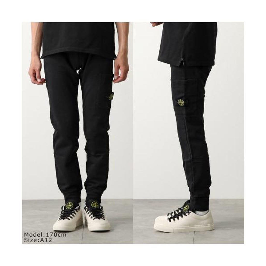 stone island スウェットパンツ ブラック L - STONE ISLAND (ストーン 