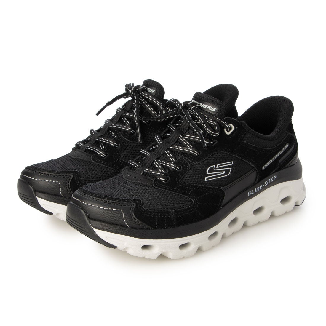 スケッチャーズ SKECHERS スリップインズ：グライドステップ ソール - パラダイス バレー （BLACK） - ファッション通販 d ...