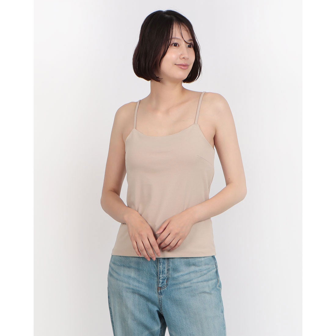 スタイルブロック STYLEBLOCK カップ付きキャミソール （グレージュ） - ファッション通販 d fashion