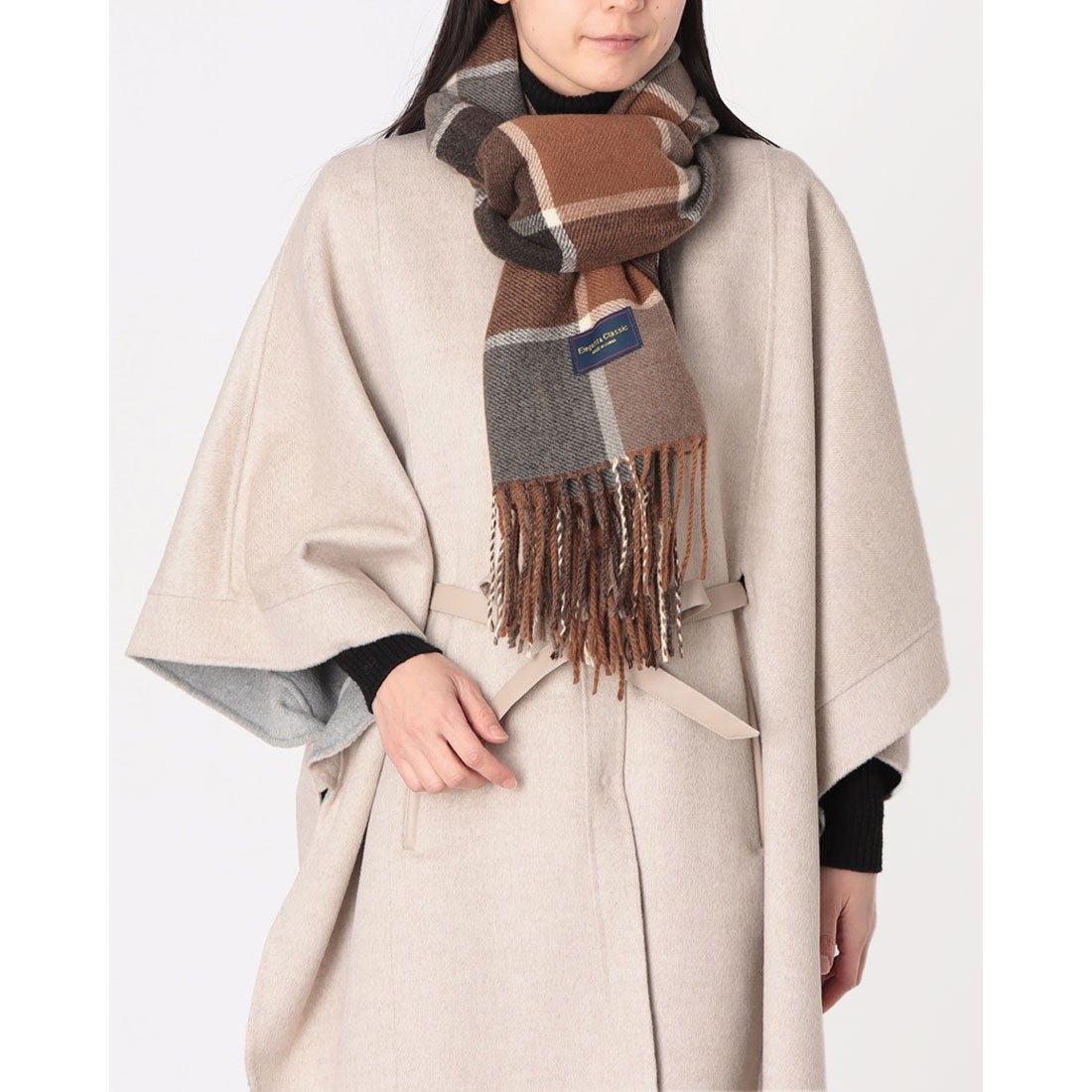 スタイルブロック STYLEBLOCK チェック柄マフラー （ブラウングレー） - ファッション通販 d fashion