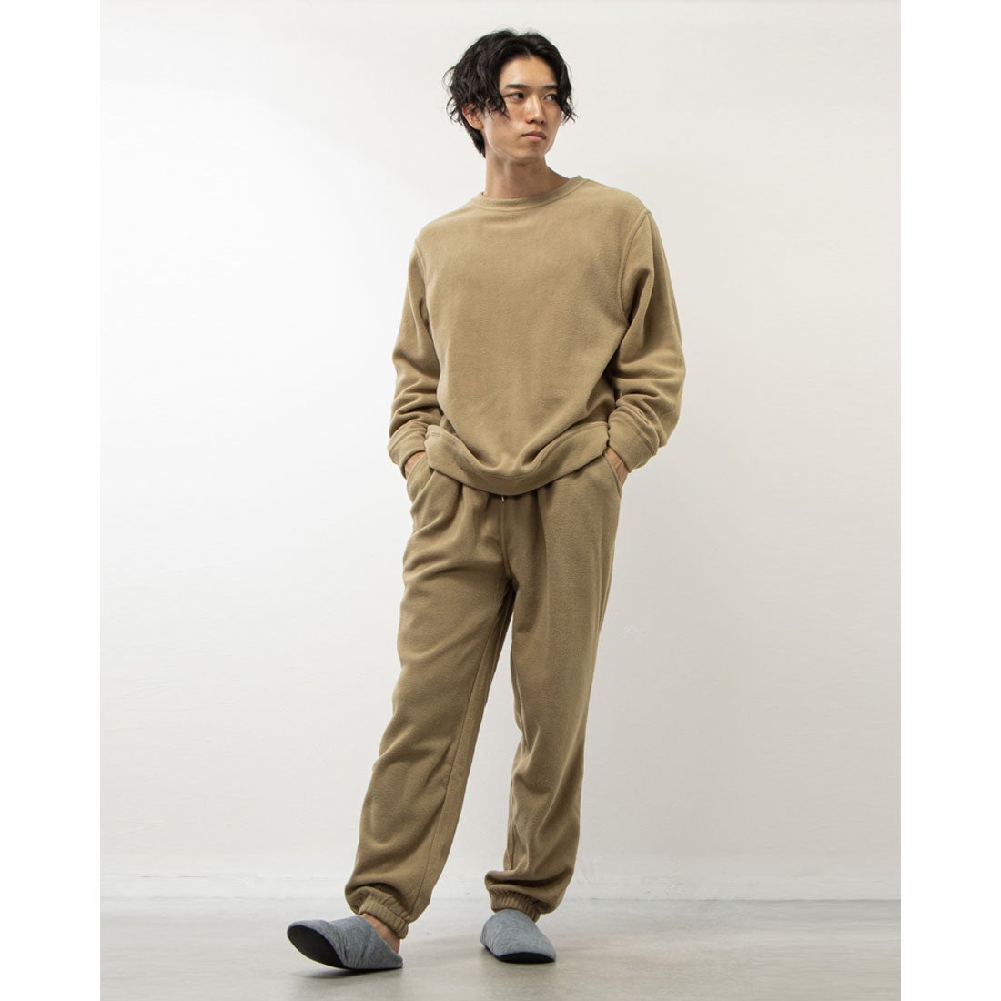スタイルブロック STYLEBLOCK HIGHQUALITYフリースセットアップ （ベージュ） - ファッション通販 d fashion