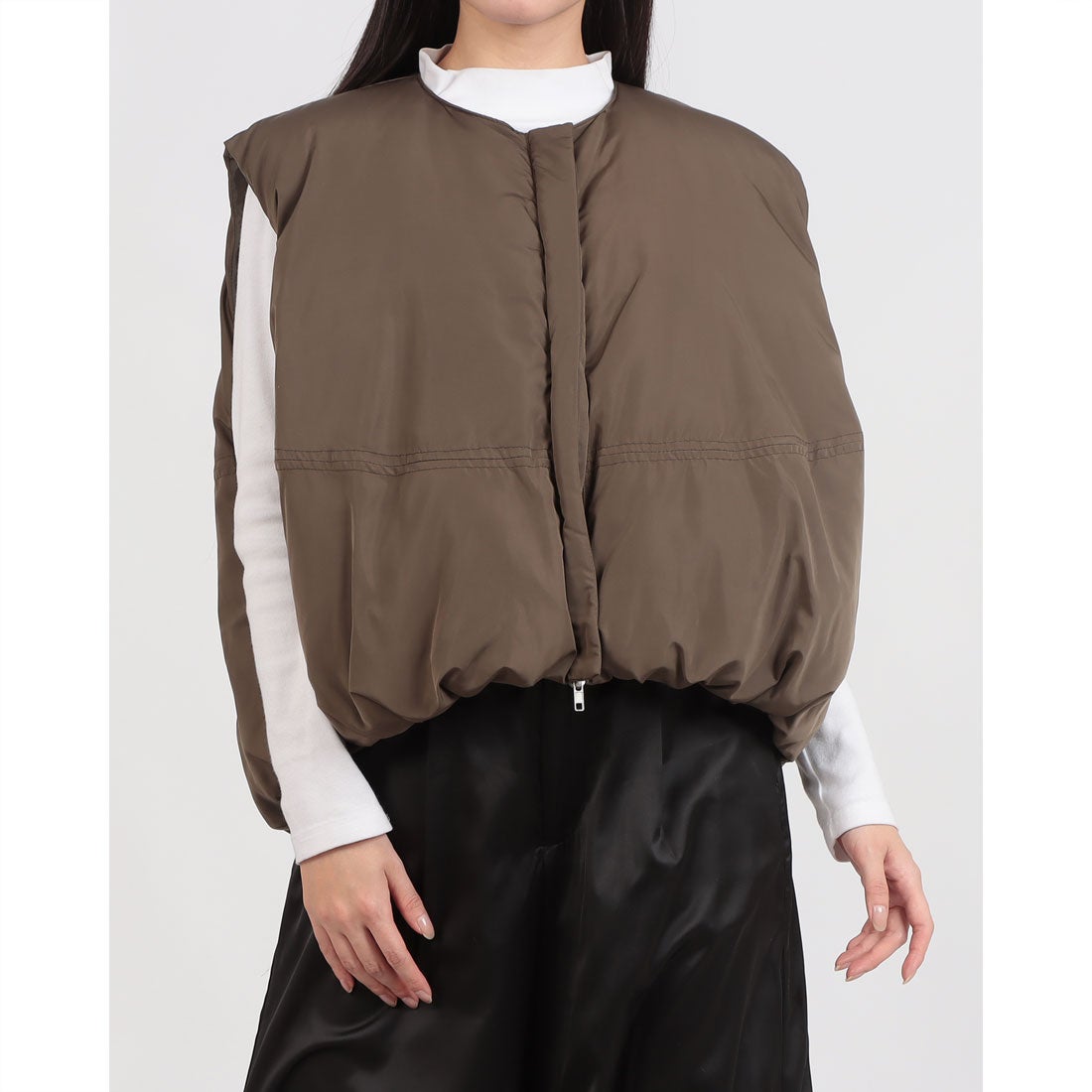 スタイルブロック STYLEBLOCK マットタフタファイバーダウンベスト （オリーブ） - ファッション通販 d fashion
