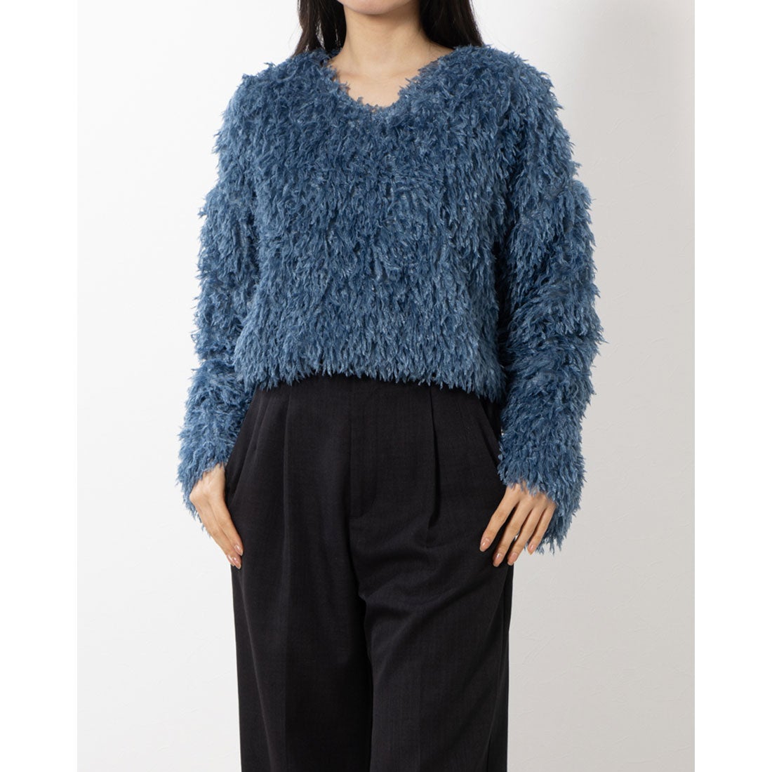 スタイルブロック STYLEBLOCK フリンジ2WAYプルオーバー （ブルー） - ファッション通販 d fashion